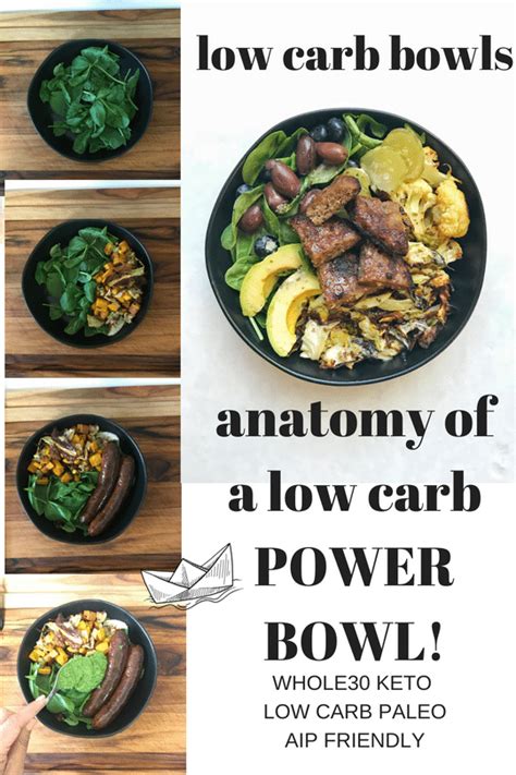 Low Carb Power Bowl Avocado Sauce Whole30 Paleo Recipe Paleo