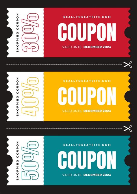 Free Printable Customizable Coupon Templates Canva 46 Off