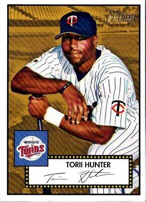 Topps Heritage Torii Hunter Minnesota Twins Baseball Card Ebay