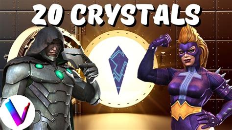 20x 6 Star Infamous Iron Man And Titania Cavalier Crystal Openning Mcoc Youtube