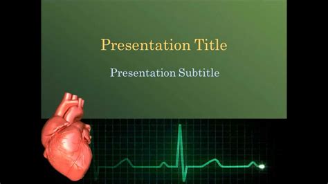 Animated Cardiology Powerpoint Template Youtube