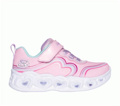 Skechers Heart Lights Retro Hearts Sneaker In Light Pink