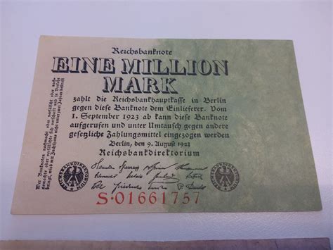 Millionen Mark Reichsbanknote Kaufen Auf Ricardo