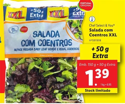 Promoção Chef Select You Salada Coentros XXL em Lidl