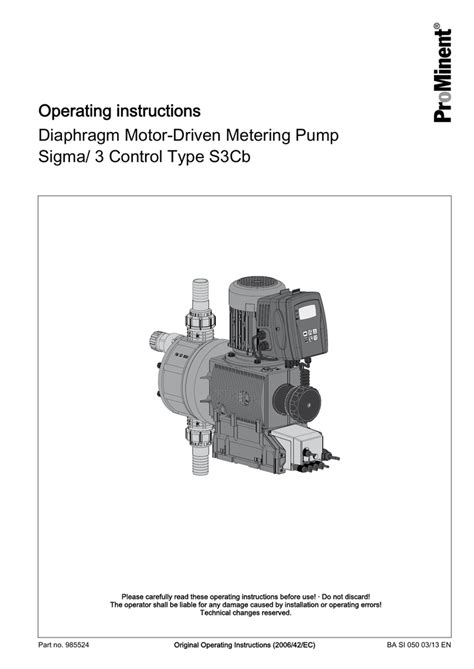 Sigma 3 Control ProMinent Fluid Controls Inc