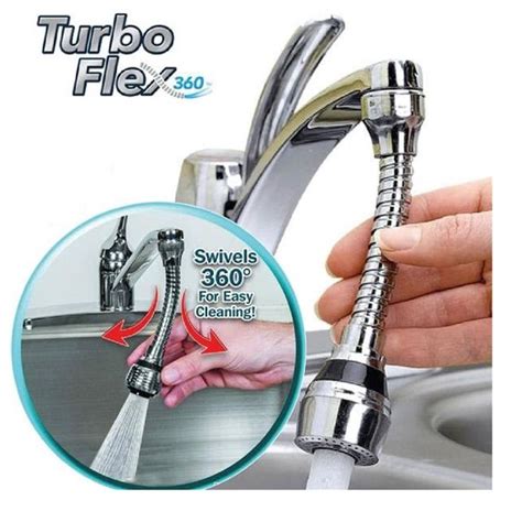 Turbo Flex 360 Flexible Faucet Sprayer Water Extender Lazada PH