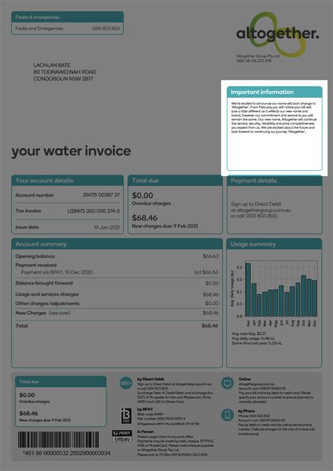 How To Read Your Water Bill Altogether Group