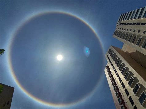 Sun Halo Call It Magic Call It True Unique Sun Halo Witnessed By