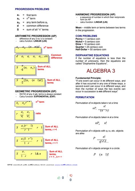 SOLUTION: Math formulas math formulas compress - Studypool