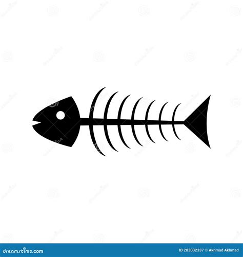 Fishbone Icon Stock Vector Illustration Of Fishery