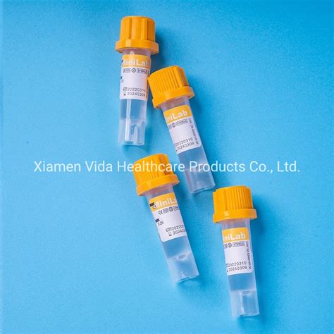 Medical Supplier EDTA Plain Vacuum Blood Collection Tube Lithium 2 Ml