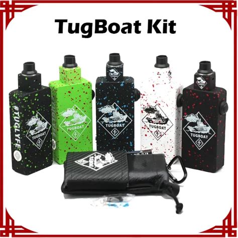 Sp Tugboat Box Mod Kit With Colorful Tuglyfe Unregulated Mod Cubed Rda