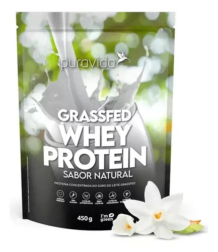 Oferta Whey Protein Grassfed 450g Puravida Frete grátis