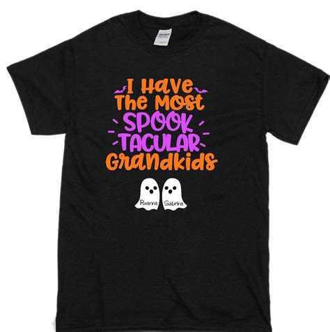 Halloween Grandma Shirt Spooktacular Grandkids Personalized Etsy