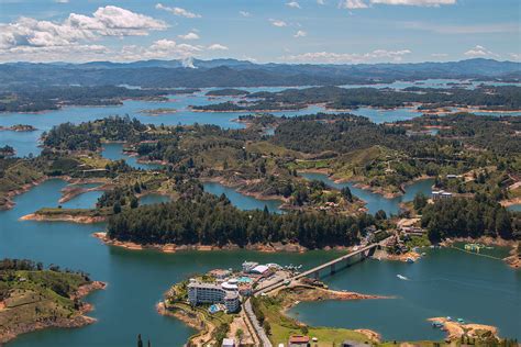 Lake Guatape Resort Photograph by Robert McKinstry