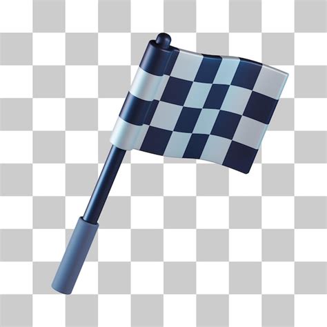 Premium Psd Checkered Flag 3d Icon