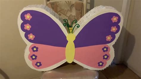 Como Hacer Esta Pi Ata Mariposa Diy Butterfly Pi Ata Youtube