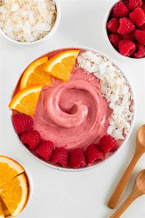 This Raspberry Orange Smoothie Bowl Is A Healthy Refreshing Breakfast Recipe Its Packed With