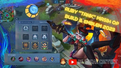 RUBY TANK 2023 BUILD EMBLEM Mobilelegends Mlbb Ruby Tank