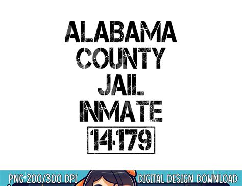 Funny Alabama County Jail Inmate Halloween Jail Costume png, - Inspire ...