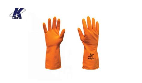 Luva Kalipso Latex Orange Tam G Dantas Distribuidora