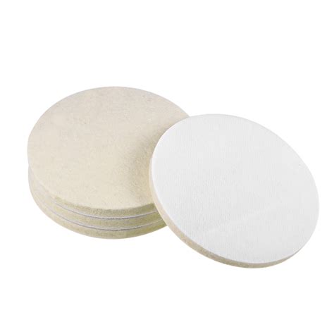 Uxcell 5 Inch Wool Felt Polishing Pad Buffing Wheels Wool Polish Pad