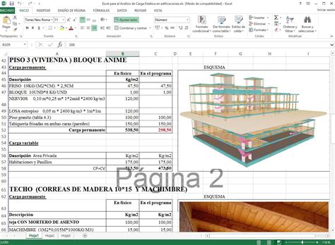 La Cueva De Jj Excel Para El Análisis De Cargas Estáticas En Edificaciones