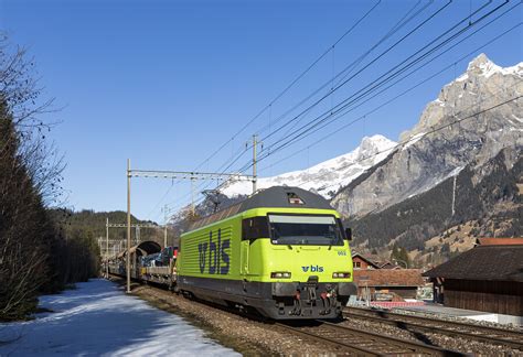 Re 465 002 Der BLS Zwischen Kandersteg Und Goppenstein