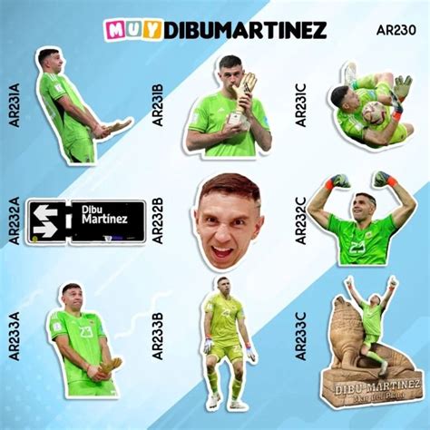 Stickers Dibu Martinez en 2023 Dibu Dibujos de futbol Calcomanía