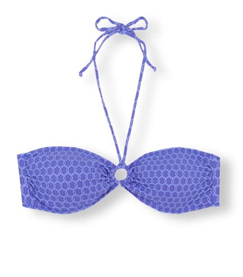 Bikini Bandeau Con Escote Halter En Lavanda