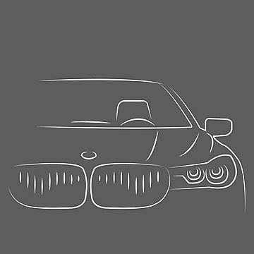 Car Outline Drawing Bmw