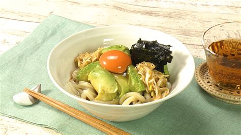 暑さに負けない 夏の超簡単レシピ 4 アボカドの釜玉うどん きょうの料理ビギナーズ NHK