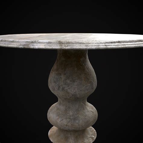 Marble Pedestal Table - 3D Model by Get Dead Entertainment