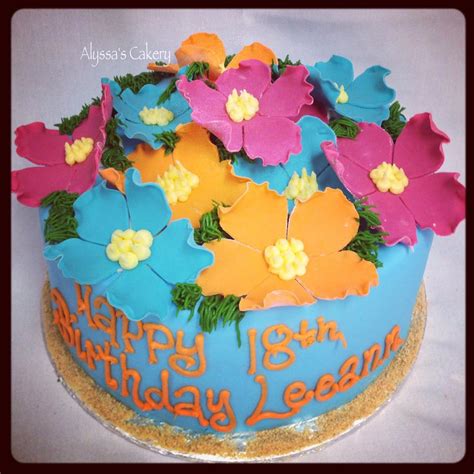 Hawaiian Flowers - Alyssas Cakery