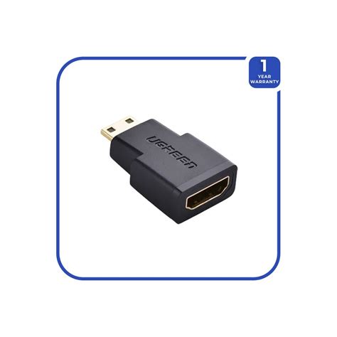 Ugreen 20101 Mini Hdmi Male To Hdmi Female Adapter Black