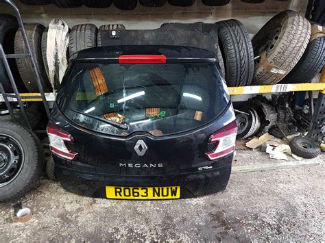 Renault Megane Estate MK3 2008-2014 Rear Tailgate Boot Black Tegne