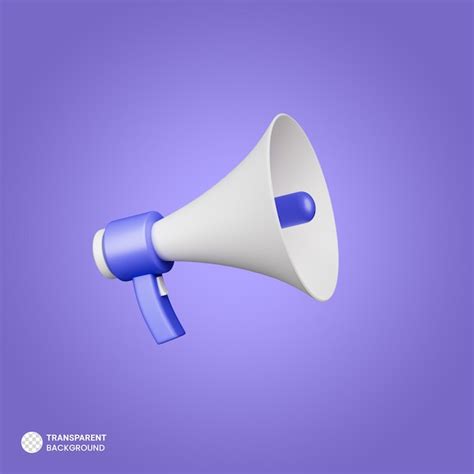 Premium PSD Megaphone Icon Isolated 3d Render Illustration