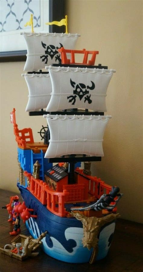 Fisher Price Imaginext Pirate Raider Ship Toy The Adventures Of