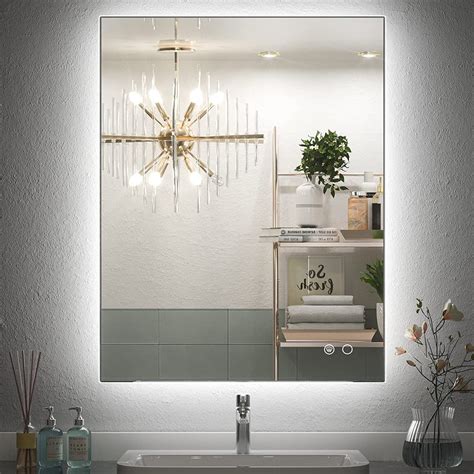 Keonjinn Led Backlit Bathroom Vanity Wall Mirror Anti Fog 24x32