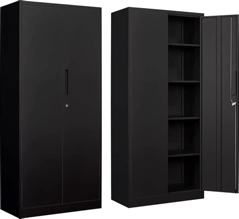 Amazon Yizosh Metal Garage Storage Cabinet With Doors And