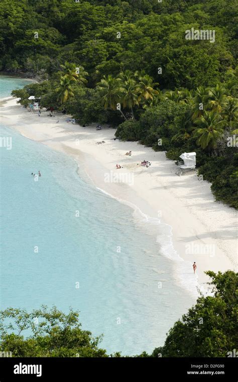 Trunk Bay St John US Virgin Islands Caribbean Stock Photo Alamy