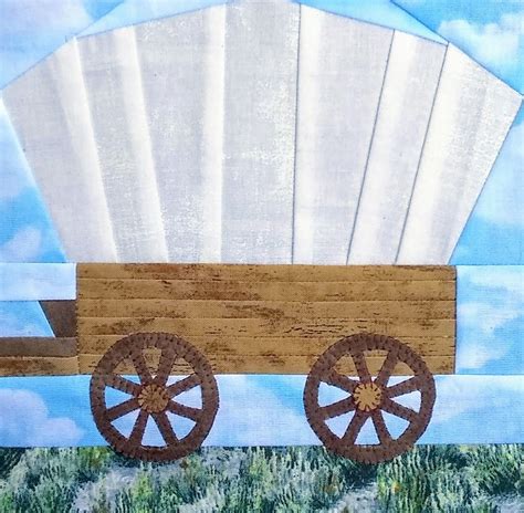 Wagons Ho This Fun Foundation Pieced Conestoga Wagon Block Could Be