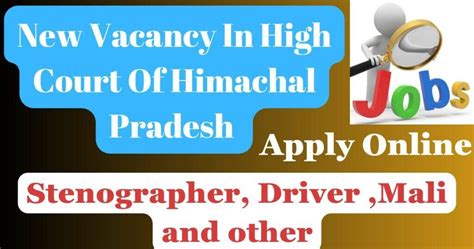 Hp High Court Recruitment 2023 Notification Out Apply Online Link Here