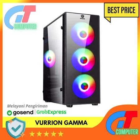 Jual CASING KOMPUTER GAMING PC CASE VURRION GAMMA TEMPERED GLASS