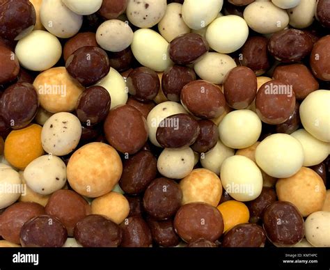 Brown Orange And White Candy Balls Expresso And Coffee Flavored Treats