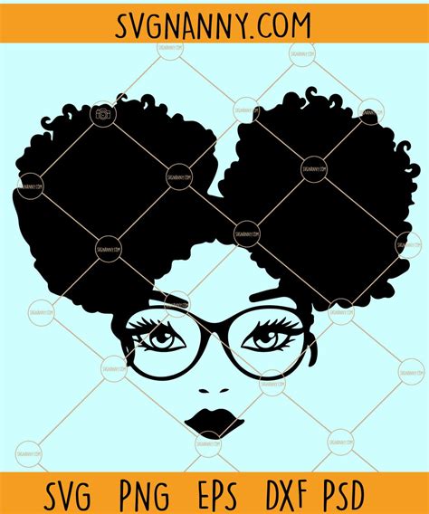 Afro Woman Svg Afro Girl Svg Afro Queen Svg Afro Lady Svg Curly