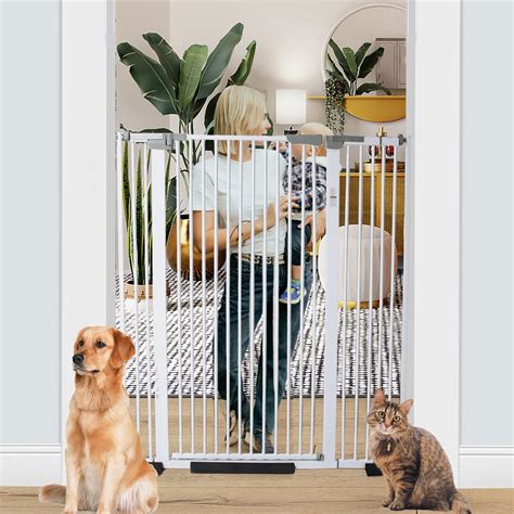 Snapklik.com : SHYUJAJIE 51 Inch Extra Tall Cat Pet Gate For Doorway