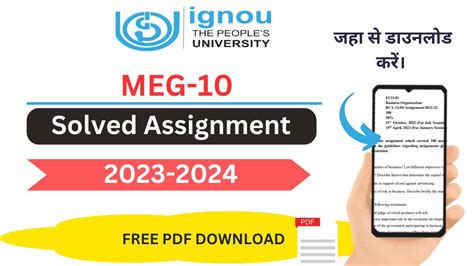 IGNOU MEG 10 Solved Assignment 2023 24 PDF IGNOU MA English Solved