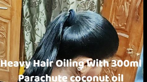 Heavy Hair Oiling With 300ml Coconut Oil L Head Massage With Real Sounds L Sleek Tight