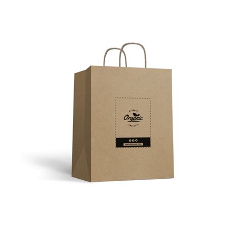 Vertical Paper Carrier Bag With Twisted Handles 360onlineprint